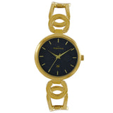 Maxima GOLD Women Dark Blue Dial Analogue Watch - 67651BMLY