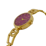 Maxima GOLD Women Purple Dial Analogue Watch - 67652BMLY