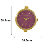 Maxima GOLD Women Purple Dial Analogue Watch - 67652BMLY