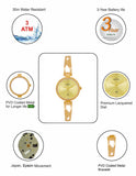 Maxima GOLD Women Gold Dial Analogue Watch - 68350BMLY