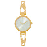 Maxima GOLD Women Silver Dial Analogue Watch - 68351BMLY