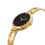 Maxima GOLD Women Black Dial Analogue Watch - 68352BMLY