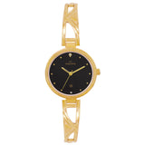 Maxima GOLD Women Black Dial Analogue Watch - 68352BMLY