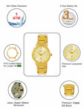 Maxima GOLD Women Gold Dial Analogue Watch - 68530CMLY