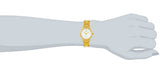 Maxima GOLD Women White Dial Analogue Watch - 68531CMLY