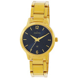 Maxima GOLD Women Dark Blue Dial Analogue Watch - 68533CMLY