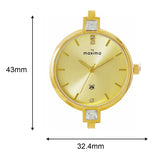 Maxima GOLD Women Gold Dial Analogue Watch - 68841BMLY