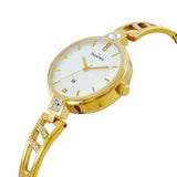 Maxima GOLD Women White Dial Analogue Watch - 68842BMLY