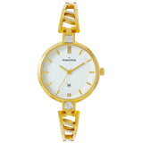 Maxima GOLD Women White Dial Analogue Watch - 68842BMLY