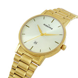 Maxima GOLD Men Silver Dial Analogue Watch - 68931CMGY