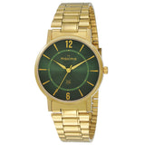 Maxima GOLD Men Green Dial Analogue Watch - 68935CMGY