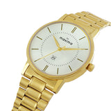 Maxima GOLD Men Silver Dial Analogue Watch - 68936CMGY