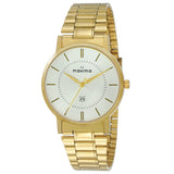 Maxima GOLD Men Silver Dial Analogue Watch - 68936CMGY