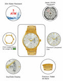 Maxima GOLD Men Dial Analogue Watch - 68940CMGY