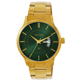 Maxima GOLD Men Green Dial Analogue Watch - 68944CMGY