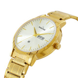 Maxima GOLD Men Silver Dial Analogue Watch - 68951CMGY