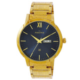 Maxima GOLD Men Dark Blue Dial Analogue Watch - 68953CMGY