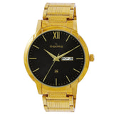 Maxima GOLD Men Black Dial Analogue Watch - 68955CMGY