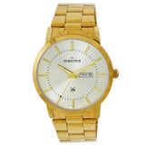 Maxima GOLD Men Silver Dial Analogue Watch - 68960CMGY