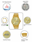 Maxima GOLD Men Gold Dial Analogue Watch - 68961CMGY