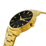 Maxima GOLD Men Black Dial Analogue Watch - 68962CMGY