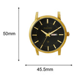 Maxima GOLD Men Black Dial Analogue Watch - 68962CMGY