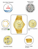 Maxima GOLD Men Gold Dial Analogue Watch - 68970CMGY