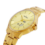 Maxima GOLD Men Gold Dial Analogue Watch - 68970CMGY