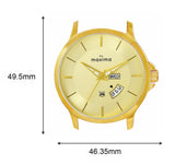 Maxima GOLD Men Gold Dial Analogue Watch - 68970CMGY