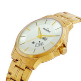 Maxima GOLD Men Silver Dial Analogue Watch - 68971CMGY