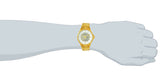 Maxima GOLD Men White Dial Analogue Watch - 68972CMGY