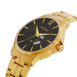 Maxima GOLD Men Black Dial Analogue Watch - 68974CMGY