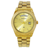 Maxima GOLD Men Gold Dial Analogue Watch - 69100CMGY