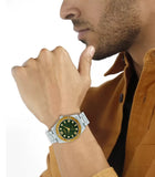 Maxima URBANE Men Green Dial Analogue Watch - 69351CMGT