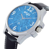 Maxima EGO Men Blue Dial Analogue Watch - E-01065LAGC