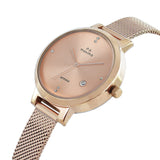 Maxima ATTIVO Women Rose Gold Dial Analogue Watch - O-57081CMLR