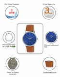 Maxima ATTIVO Men Blue Dial Analogue Watch - O-57121LAGI