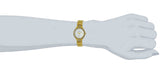 Maxima GOLD Women White Dial Analogue Watch - O-64022BMLY