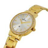 Maxima GOLD Women Silver Dial Analogue Watch - O-64030CMLY