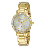 Maxima GOLD Women Silver Dial Analogue Watch - O-64030CMLY