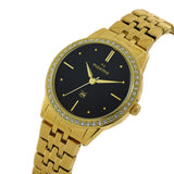 Maxima GOLD Women Black Dial Analogue Watch - O-64042BMLY