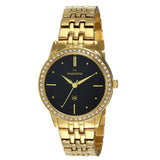 Maxima GOLD Women Black Dial Analogue Watch - O-64042BMLY