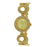 Maxima GOLD Women Gold Dial Analogue Watch - O-64051BMLY