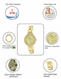 Maxima GOLD Women Gold Dial Analogue Watch - O-64260BMLY