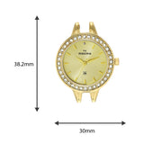 Maxima GOLD Women Gold Dial Analogue Watch - O-64260BMLY