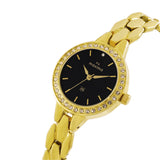 Maxima GOLD Women Black Dial Analogue Watch - O-64261BMLY