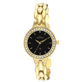 Maxima GOLD Women Black Dial Analogue Watch - O-64261BMLY