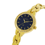 Maxima GOLD Women Blue Dial Analogue Watch - O-64263BMLY