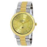 Maxima GOLD Men Gold/Silver Dial Analogue Watch