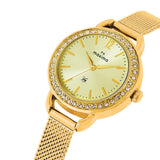 Maxima GOLD Women Gold Dial Analogue Watch - O-64331CMLY